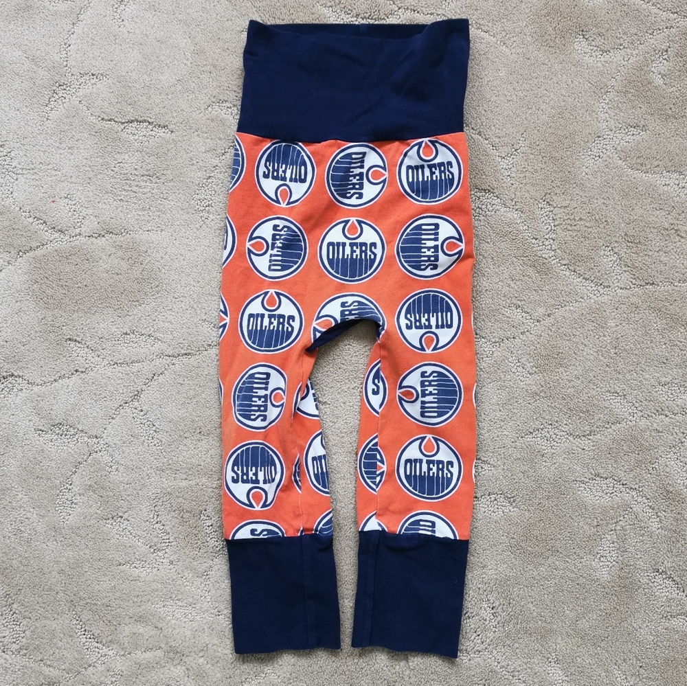 Bella Luna Oilers Grow with Me Pants (approximately 1-3T)